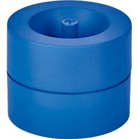 Magnetischer Büroklammernspender MAULpro Recycling in Blau mit 15 Klammern, Durchmesser: 7,3 cm, Höhe: 6,0 cm - Bild 1