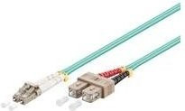 MicroConnect Glasfaser Netzwerkkabel LC/UPC zu SC/UPC Multi-Modus OM3, Farbe: aqua, Länge: 10,0 m - Bild 1