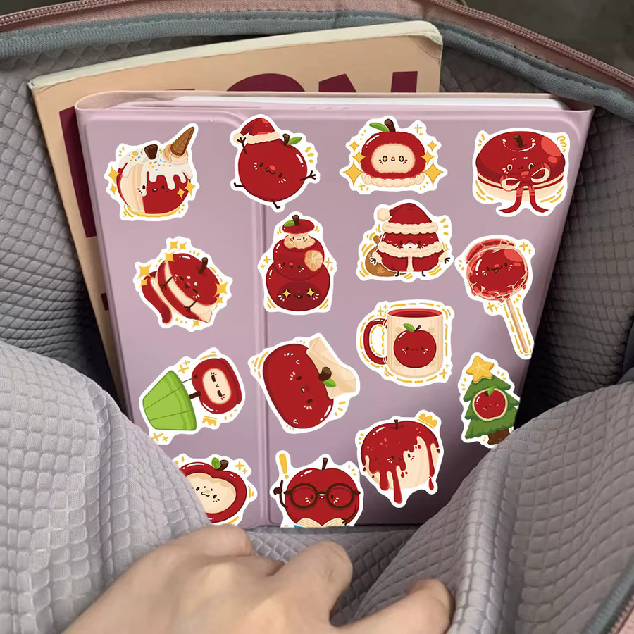 GOGOTU Cartoon Nette Apple Aufkleber, 50-teiliges Set, multicolour - Bild 4