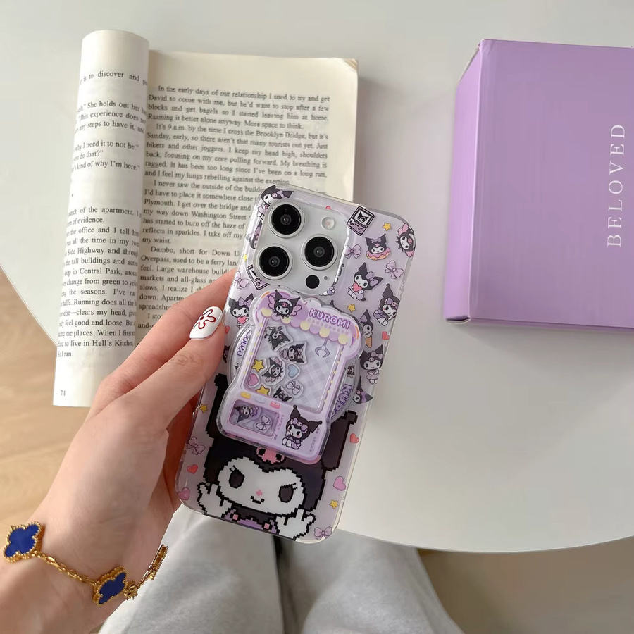 Sanrio Kuromi MagSafe Handyhülle für iPhone 17 16 15 14 13 Pro Max mit Magnetgriffhalterung in Multicolour - Bild 2