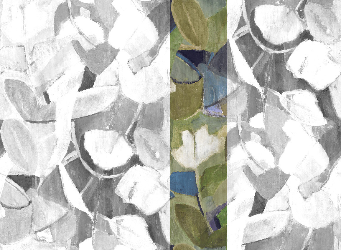Jannelli & Volpi Mural Siwa Wandpaneel Blue Green Multicolour - Bild 1