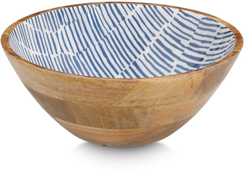 Zeller Present Schale aus Mangoholz in Blau, B/H/L: 30 x 30 x 12 cm - Bild 1