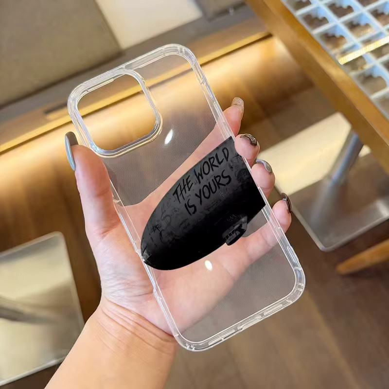 World Is Handyhülle Dein Raumschiff für iPhone 17 16 15 14 13 12 11 Pro Max Plus X XR Airbag Sturzsicher Transparent - Bild 2