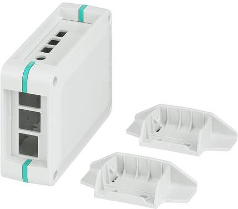 Phoenix Contact Universal-Gehäuse UCS-KIT-125-87-RPI4B-7035 aus Polycarbonat, Lichtgrau, B/T/H: 125 x 87 x 47 mm - Bild 1