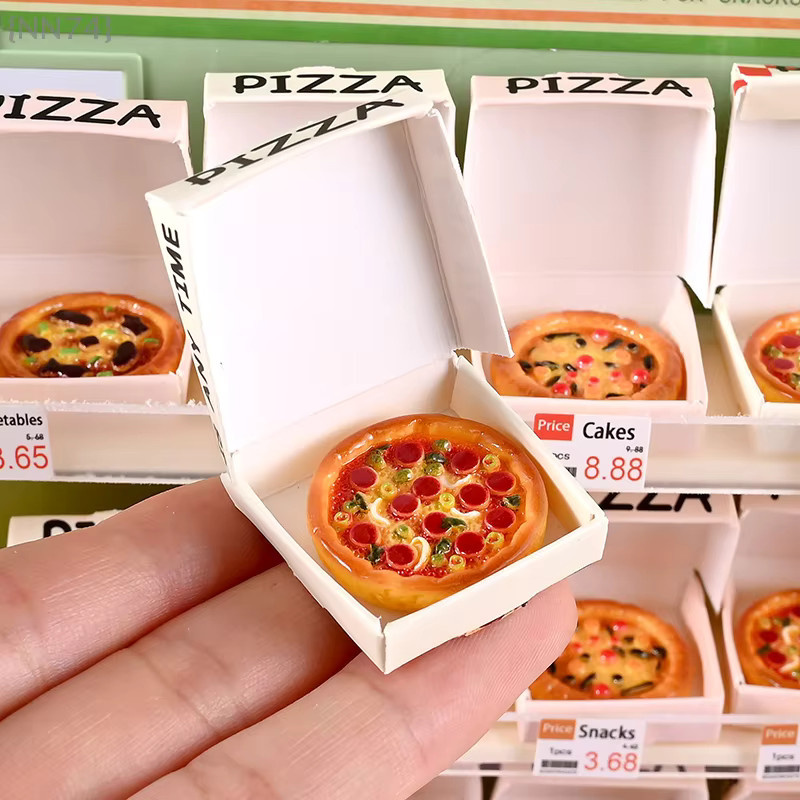 JETTING Puppenhaus-Miniatur-Pizza- und Verpackungsbox-Modelle, 6-teiliges Set - Bild 2