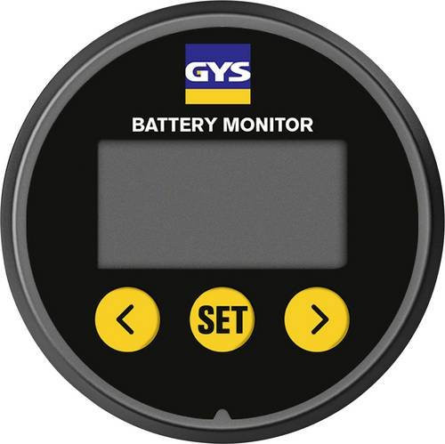 GYS Batterieüberwachung für 12 V, 24 V, 36 V und 48 V in Schwarz, Durchmesser: 63,05 mm - Bild 1
