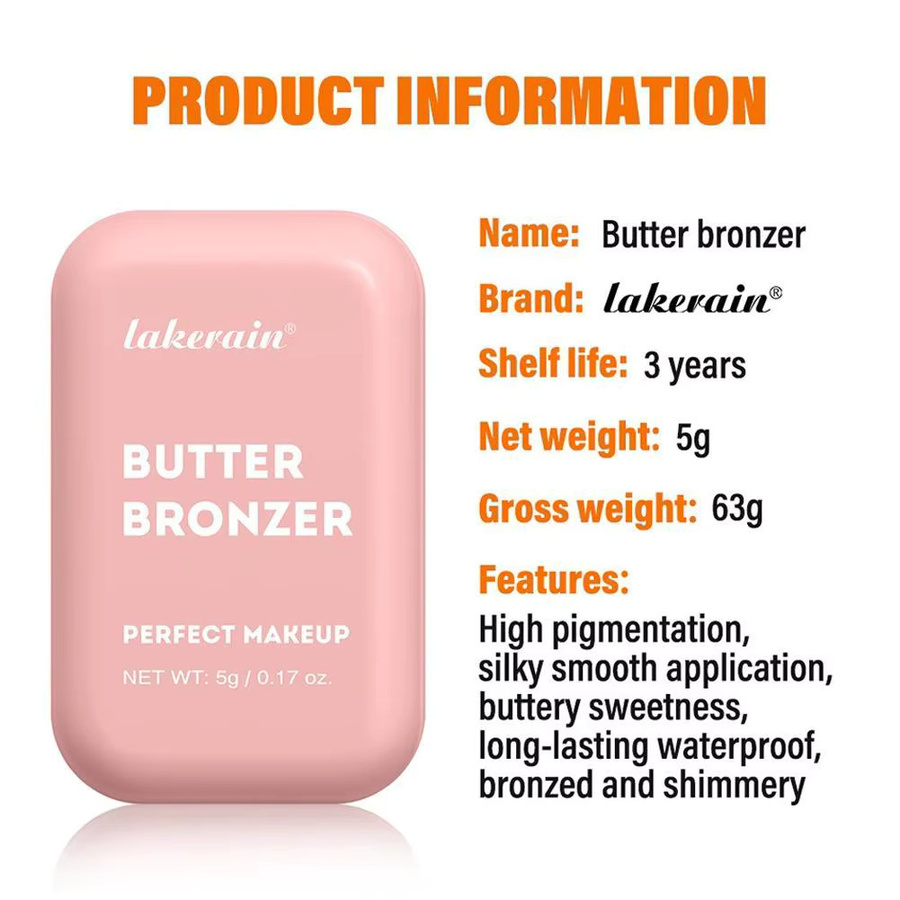 Lakerain Butter Bronzer Creme, Damen, Nude, Seidiger Schimmer - Bild 4