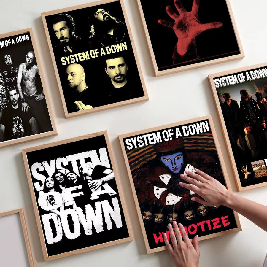 S-System Of A D-Down klassisches Anime-Poster als wasserfester Papieraufkleber zur Wanddekoration, Mehrfarbig - Bild 4