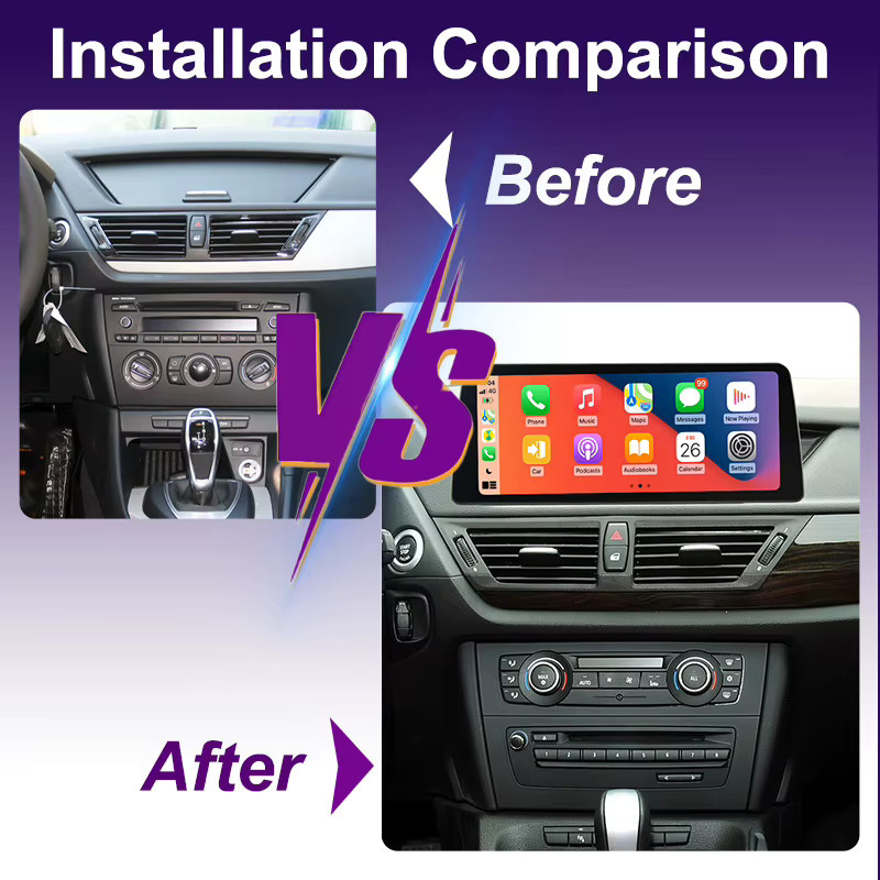 AUTOTOP 12,8 Zoll Android Auto und Apple CarPlay Display für BMW X1 E84 CIC-System 2009-2015 in Schwarz - Bild 3