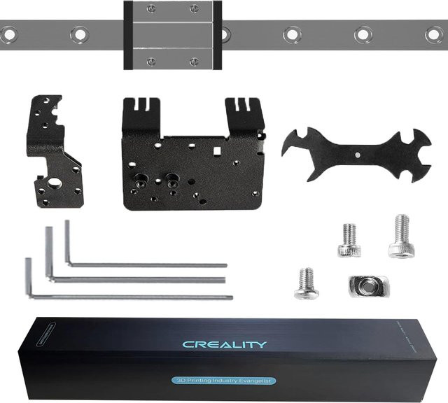 Creality Ender 3 X-Achse MGN12C Linearschienenführungsset mit Plattenhalterung in Silber, kompatibel mit Ender-3, Ender-3 Pro und Ender-3 V2 sowie Sprite Pro Kit - Bild 1
