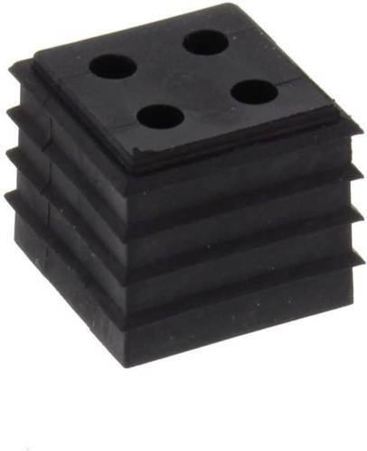 Wiska CDKG 4x3-4 HB BK Dichteinsatz aus Kunststoff in Schwarz, 10 Stück - Bild 1