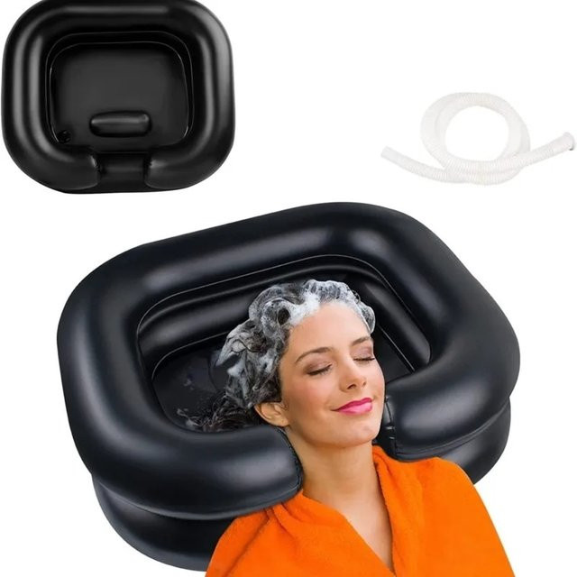 Aufblasbare PVC-Haarwaschschüssel, tragbar und faltbar, Unisex - Bild 1