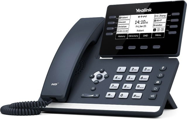 Yealink SIP-T53 VoIP-Telefon mit Bluetooth und Caller ID in Classic Gray - Bild 2