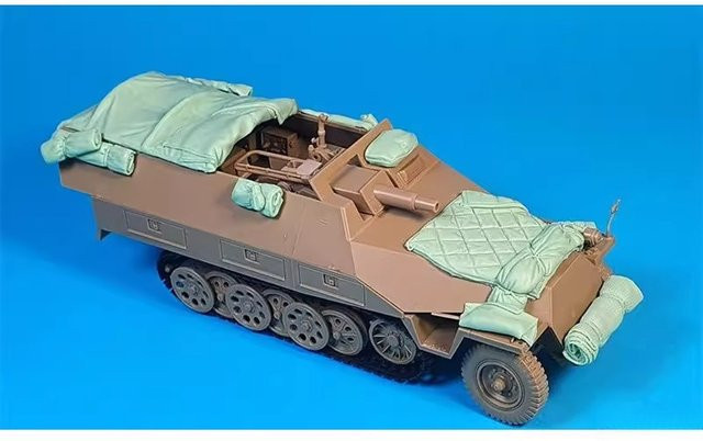 EVANOVM Halbschienen-Fahrzeugstapel, 1:35, Bausatz für Gussharzmodelle - Bild 1