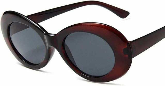 Yiran bag Sonnenbrille oval, Damen, Kunststoff, Vollrand, weiß schwarz braun - Bild 1