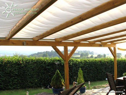 Floracord Vierecksonnensegel aus Polyester in Elfenbein, Breite: 140 cm, Tiefe: 330 cm - Bild 3