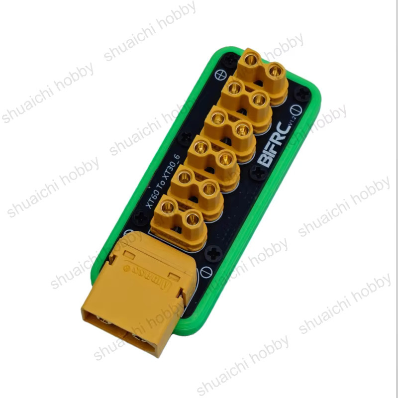 YUENHOANG Power Verteilung Board XT60 zu 6 Kanal XT30 PDB Modul für RC Modelle und Roboter mit max. 100A Laststrom - Bild 1