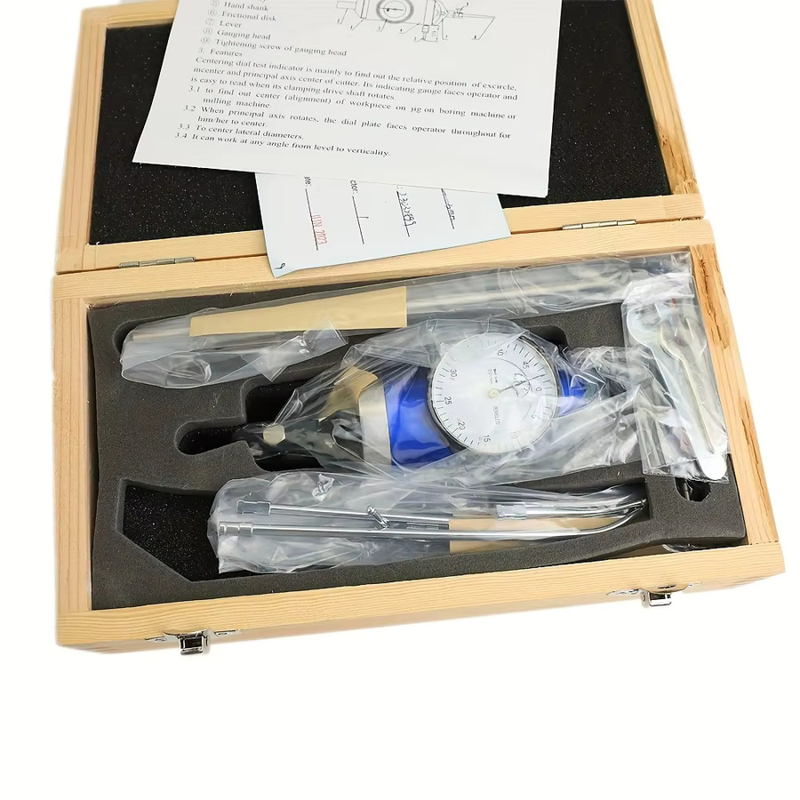 ETOPOO Koaxial-Zentrierindikator-Set mit Aufbewahrungsbox, Präzisions-Indikator für Fräsmaschinen, Messbereich 0-3mm, Farbe: Blau - Bild 4