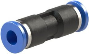 Riegler Gerade Steckverbindung Blaue Serie mini für Schlauch-Außen-Ø 4 mm in Blau - Bild 1