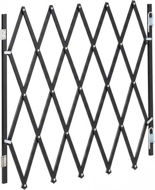 Relaxdays Hundeabsperrgitter aus Bambus in Schwarz, ausziehbar, B: 118 cm, H: 69 cm - Bild 1
