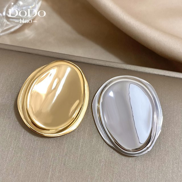 Slavena Brosche, Edelstahl, Gold, Unisex - Bild 1