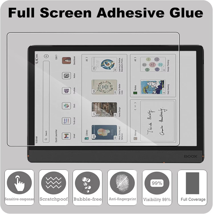 WISHXIN PET Displayschutzfolie transparent für Onyx Boox Note Air 4C und Note Air 3C - Bild 2