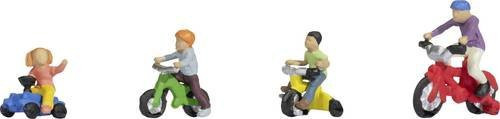 NOCH Kinder auf Kinderfahrräder, Einzelfigur, Bunt / Mehrfarbig, 1:87 (Spur H0) - Bild 1