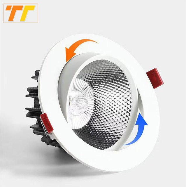 Teetealy Dimmbare LED-Downlights mit COB-Chip in Weiß für die Heimbeleuchtung - Bild 1