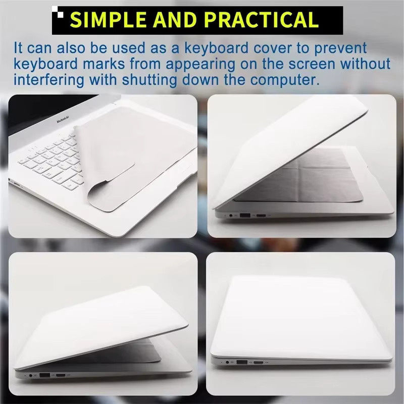 Apple Mikrofaser-Reinigungstuch für MacBook Air 15 Zoll und MacBook Pro 13 Zoll sowie 14 Zoll zum Schutz vor Bildschirm- und Tastaturabdrücken - Bild 4
