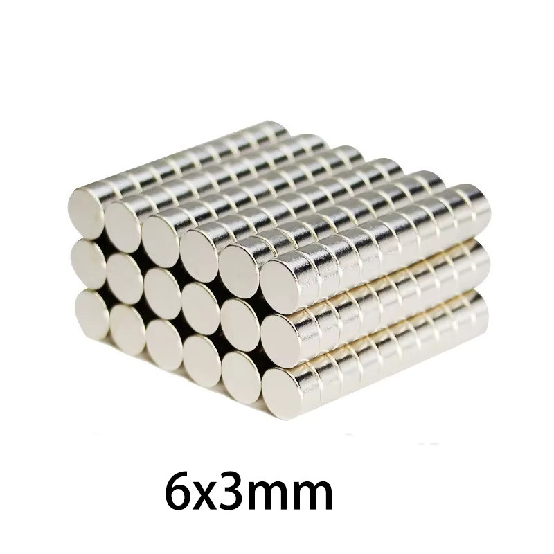 Scheibenmagnete in Silber für Heimwerkerarbeiten, 3D-Drucker und Hobbyprojekte, Set mit 6 x 3 mm und 5 x 2 mm - Bild 3