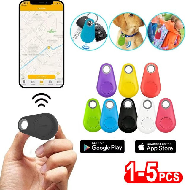 SEamopar Smart Finder Mini GPS Tracker Bluetooth 5.0 Anti-Verlust-Gerät für iOS und Android in Pink - Bild 1