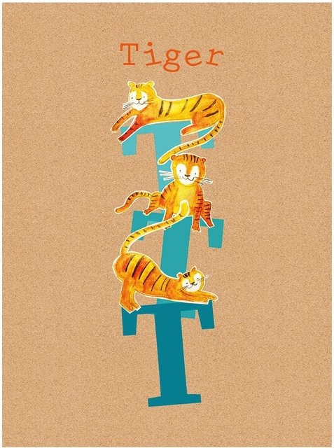 Komar Wandbild ABC Animal Poster auf Fotopapier, Multicolor, Breite: 40 cm, Höhe: 50 cm - Bild 1
