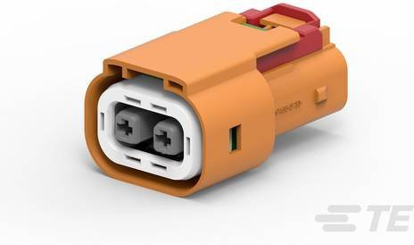 TE Connectivity Buchsengehäuse-Kabel 4-2103177-6 in Orange - Bild 1