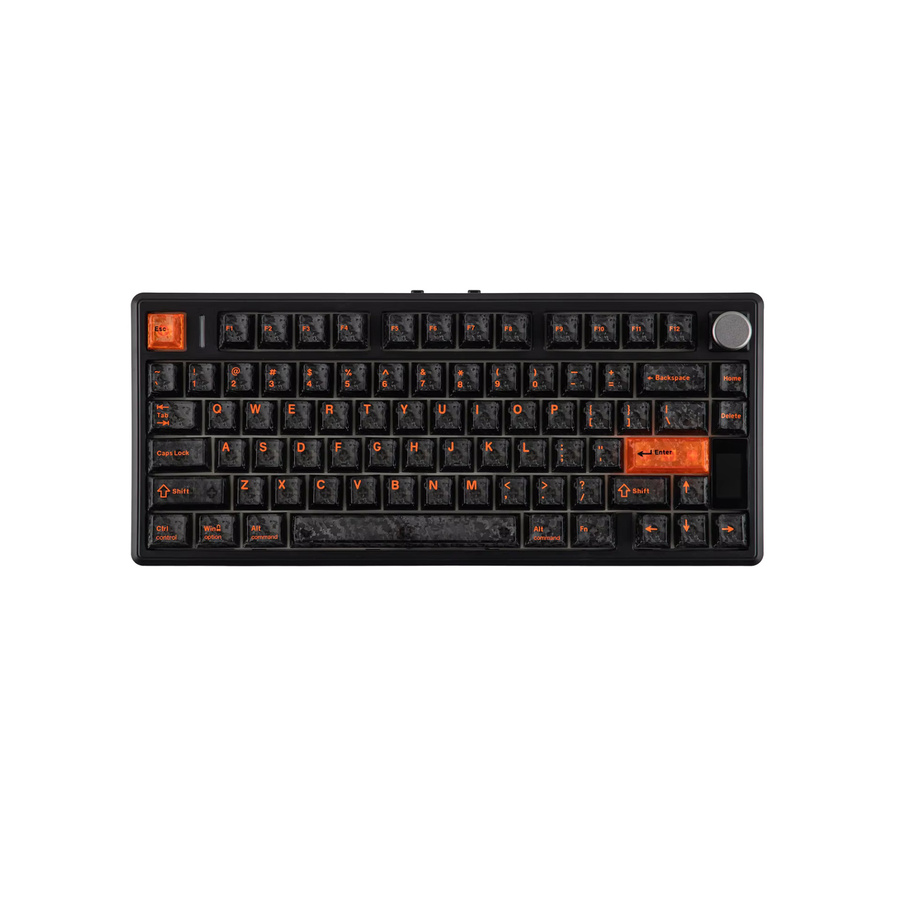 EPOMAKER TH80 V2 PRO Mechanische Gaming-Tastatur 75% ANSI US Layout mit Bildschirm und Drehknopf, Schwarz, Kabellos via Bluetooth oder 2,4GHz sowie Kabelgebunden, 10000mAh Akku - Bild 6