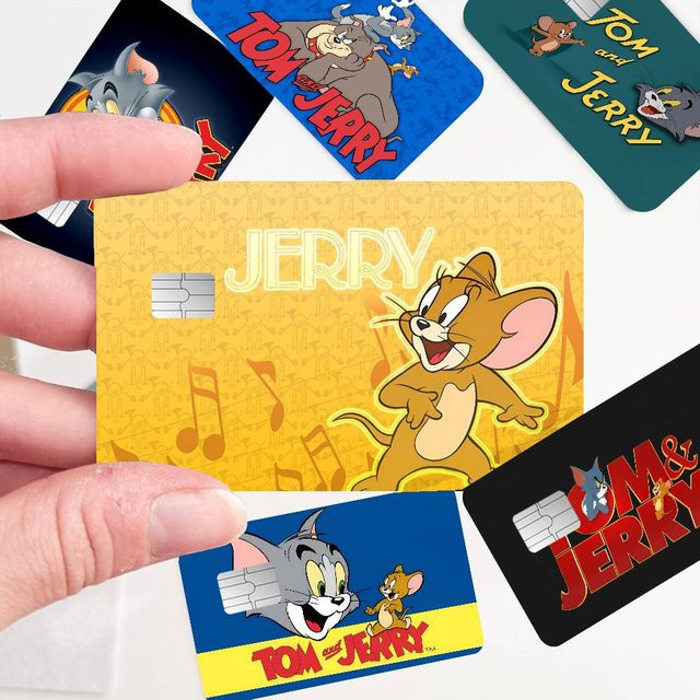 Potdemiel Tom und Jerry Cartoon Anime Aufkleber, Mehrfarbig, Rechteckig - Bild 1
