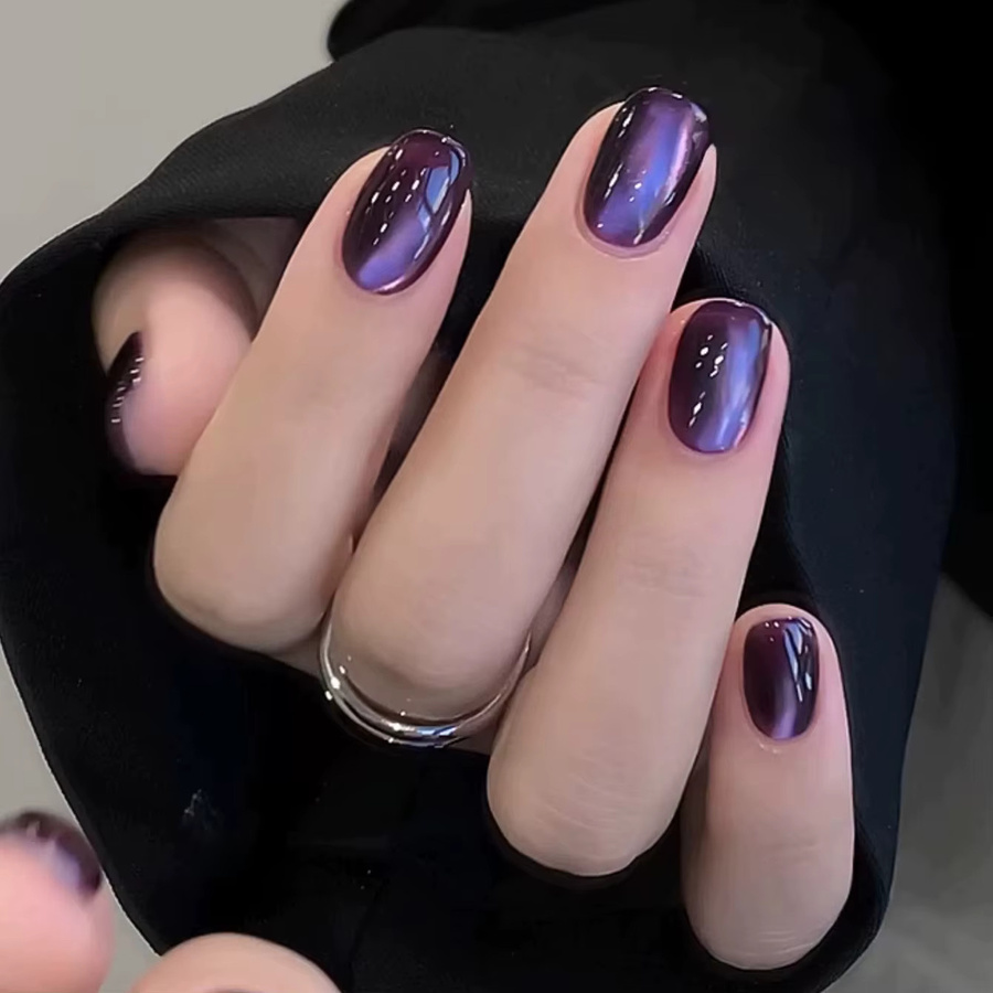 SHAKA Nagellack, Rot-Lila, schimmernd - Bild 2