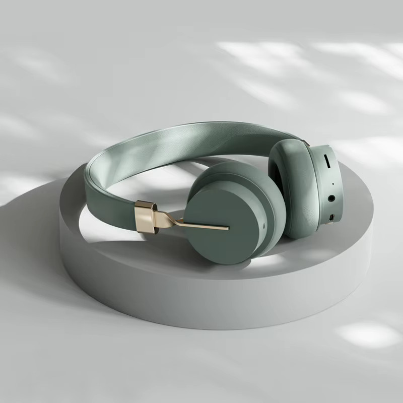 Fingertime P3 Bluetooth Gaming Headset mit Mikrofon und Geräuschunterdrückung, 50 Stunden Akkulaufzeit, Schwarz/Grün, 3,5mm Aux Anschluss - Bild 2