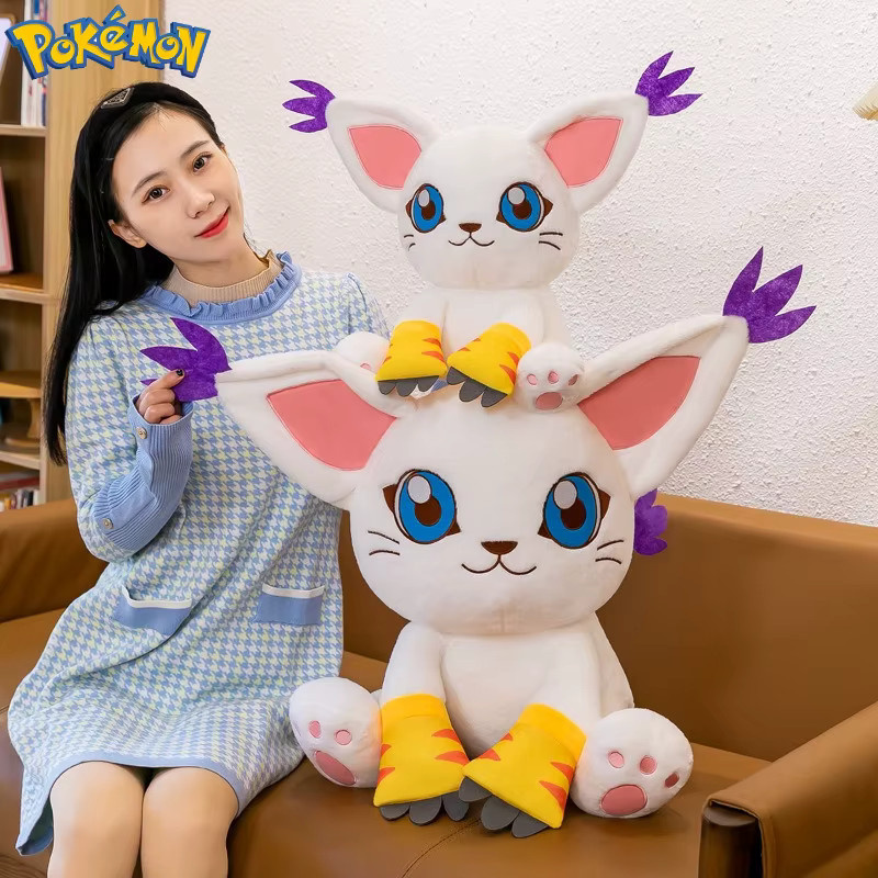 zhuangchen Gatomon Plüschtier, Digimon, 40-80cm, weiß - Bild 2