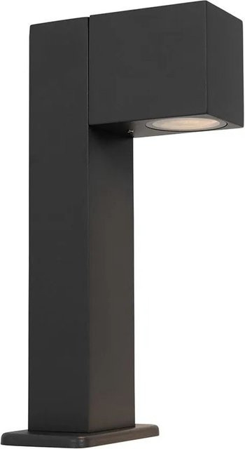 QAZQA Baleno Industrielle Stehende Außenleuchte aus Aluminium in Anthrazit, Höhe: 30 cm, IP44 wetterfest für Garten und Außenbereich - Bild 1