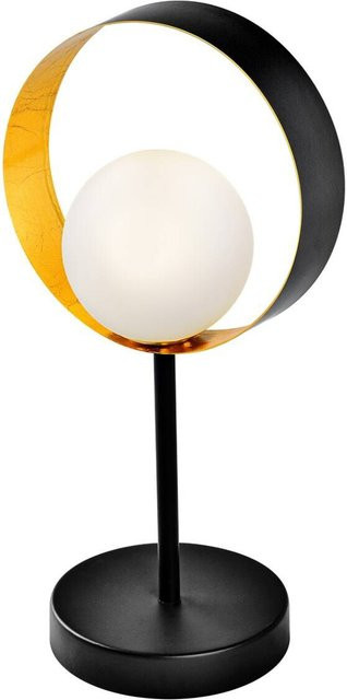 Osram DECOR Memphis Tischleuchte in Schwarz und Gold/Messing aus Metall und Glas mit G9-Sockel, B/T/H: 13,0 x 1,0 x 36,5 cm - Bild 1