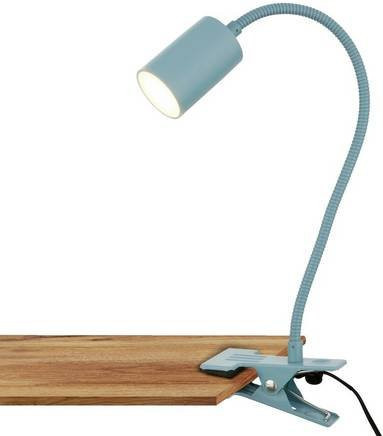 Briloner FLEKS LED-Klemmleuchte in Blau, schwenkbar mit Kabelschalter - Bild 1