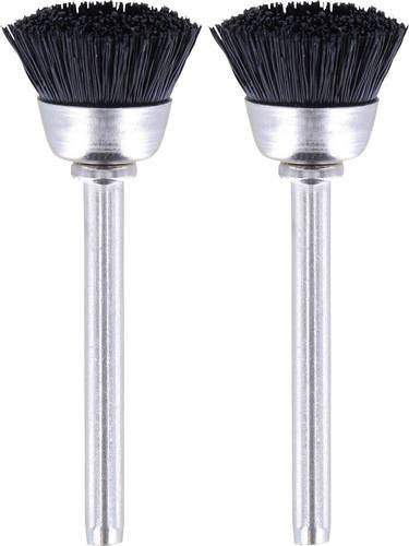 Dremel Borstenbürste 26150404JA Set mit 2 Stück, Durchmesser: 13 mm, Farbe: Schwarz - Bild 1