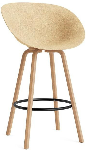 Normann Copenhagen Mat Bar Armlehnstuhl aus Buche und Hanf in Beige - Bild 1