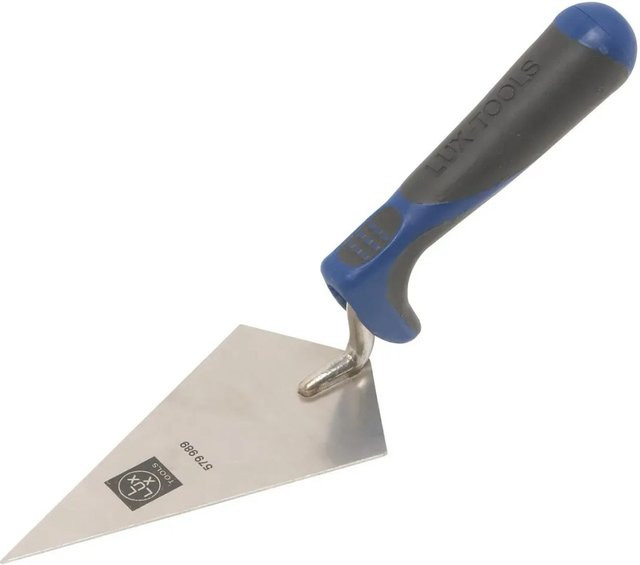 LUX-TOOLS Spitzkelle aus rostfreiem Edelstahl in Silber, Breite: 140 mm - Bild 1