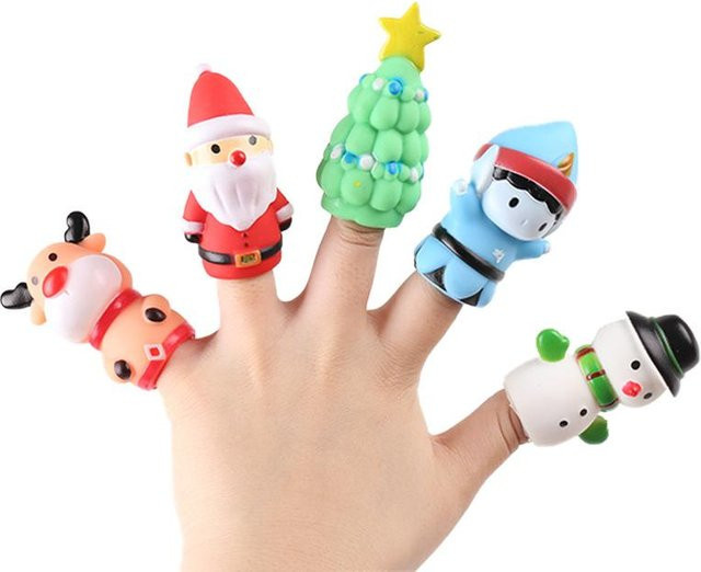Fashnics Fingerpuppen Tiere Kunststoff Bunt / Mehrfarbig - Bild 1