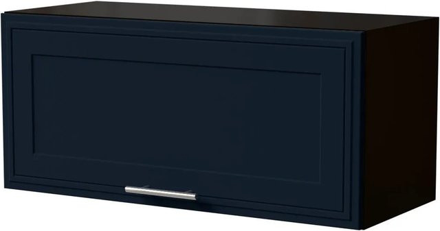 Feldmann-Wohnen Klapphängeschrank Salo W4B/80 in Schwarz und Indigo Matt mit Blum Aventos Klappenbeschlag, B/T/H: 80 x 34,4 x 36 cm - Bild 1
