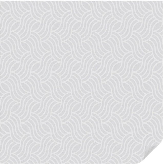 Tulup Fensterfolie Wellen Der Harmonie Milchglasfolie Sichtschutz Weiß B/H: 100 x 100 cm - Bild 1