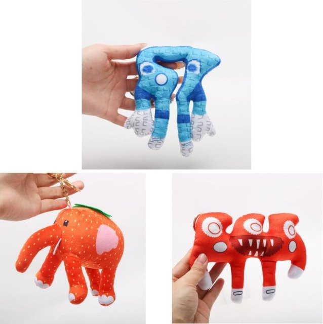 Yiran toy Erdbeer Elefant Puppe, Plüschtier Anhänger, ab 3 Jahren - Bild 1