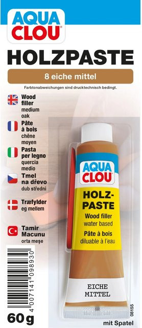 Clou Holzpaste Eiche Mittel wasservererdünnbar 60 g - Bild 1