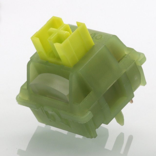 Outemu Lime V3 Taktile Mechanische Tastatur Schalter, 35g, 5-polig, HotSwap, Silent mit LightPipe, Grün - Bild 1